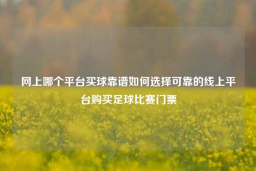 网上哪个平台买球靠谱如何选择可靠的线上平台购买足球比赛门票