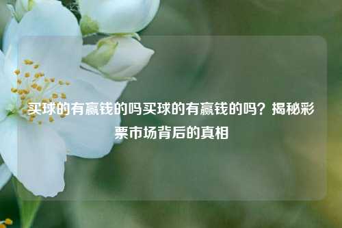 买球的有赢钱的吗买球的有赢钱的吗？揭秘彩票市场背后的真相