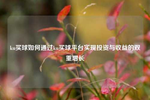 ku买球如何通过ku买球平台实现投资与收益的双重增长